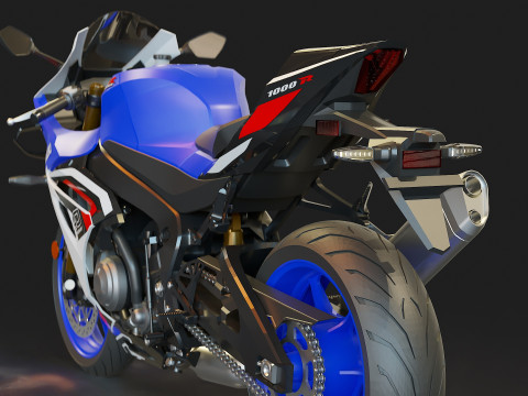 Base model Suzuki GSX R 1000 R 2026 Modelo 3D