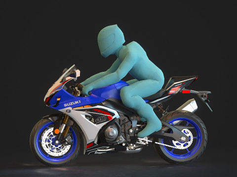 Base model Suzuki GSX R 1000 R 2026 Modelo 3D