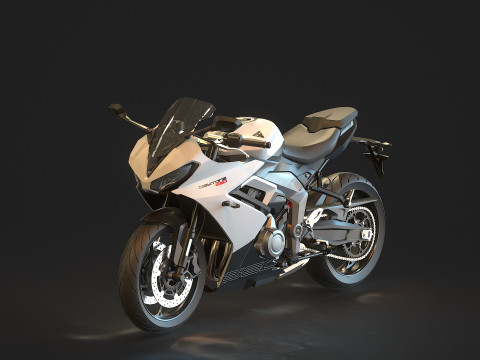 Base model Triumph Daytona 660 2024 3D Model