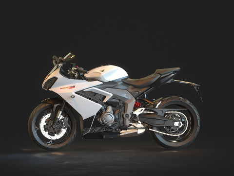 Podstawowy model Triumph Daytona 660 2024 Model 3D