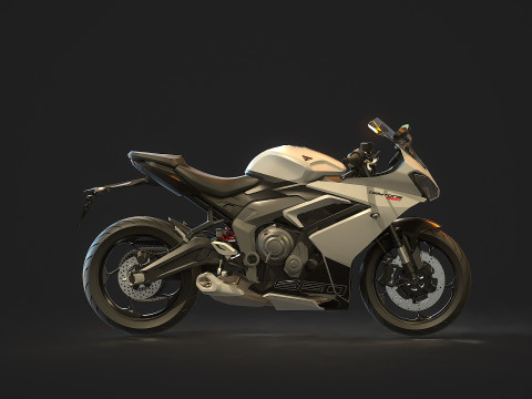 Podstawowy model Triumph Daytona 660 2024 Model 3D