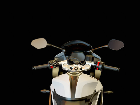 Podstawowy model Triumph Daytona 660 2024 Model 3D