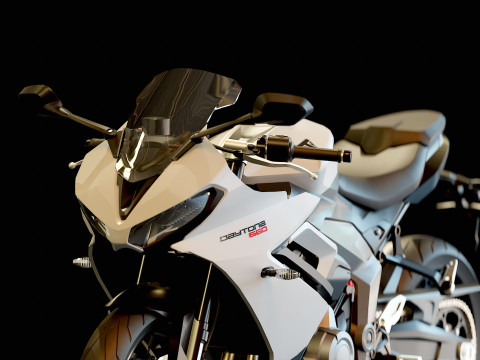 Podstawowy model Triumph Daytona 660 2024 Model 3D