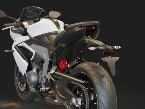 Podstawowy model Triumph Daytona 660 2024 Model 3D