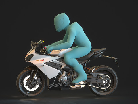 Podstawowy model Triumph Daytona 660 2024 Model 3D