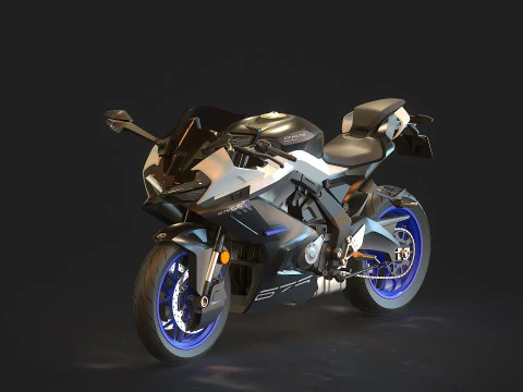 Modelo básico CF Moto 675 SR R 2025 Modelo 3D