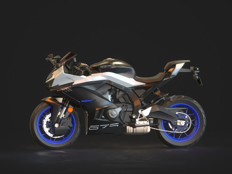 Base model CF Moto 675 SR R 2025 Modello 3D