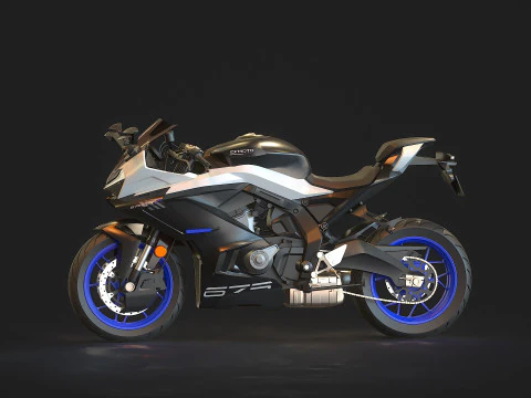 Base model CF Moto 675 SR R 2025 3D Model