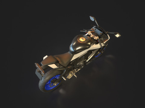 Base model CF Moto 675 SR R 2025 Modello 3D