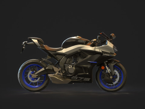 Base model CF Moto 675 SR R 2025 Modello 3D
