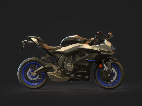 Base model CF Moto 675 SR R 2025 3D Model