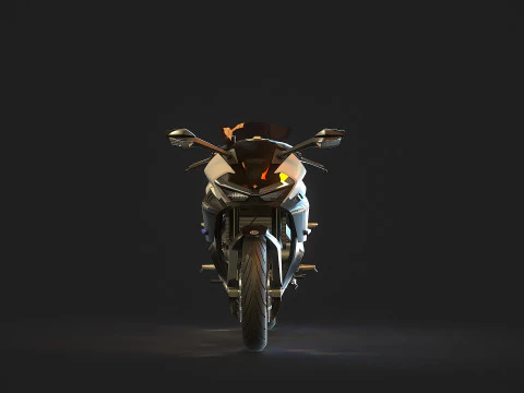 Base model CF Moto 675 SR R 2025 3D Model