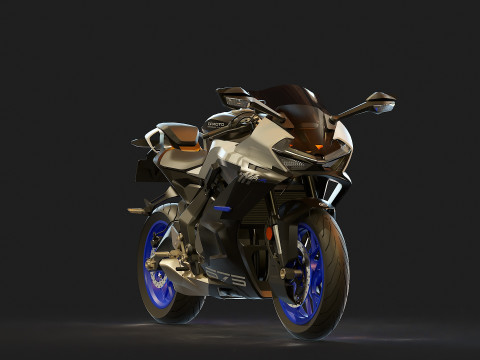 Base model CF Moto 675 SR R 2025 Modello 3D