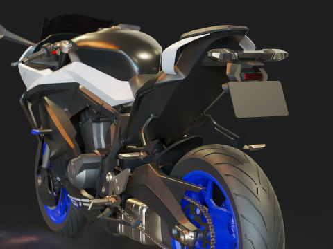 Base model CF Moto 675 SR R 2025 Modello 3D