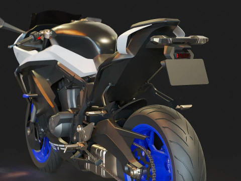 Base model CF Moto 675 SR R 2025 3D Model