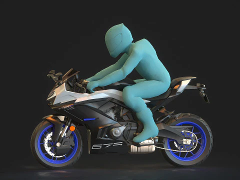 Base model CF Moto 675 SR R 2025 3D Model