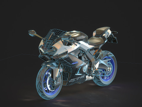 Base model CF Moto 675 SR R 2025 Modello 3D