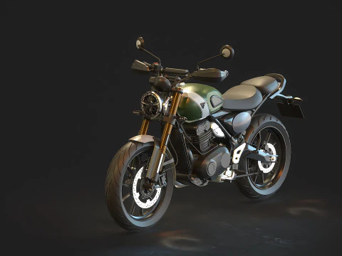 Modello base Triumph Scrambler 400 X 2024 Modello 3D