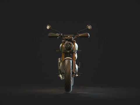 Base model Triumph Scrambler 400 X 2024 3D Model