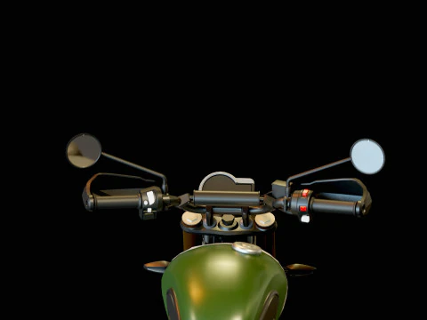 Base model Triumph Scrambler 400 X 2024 3D Model