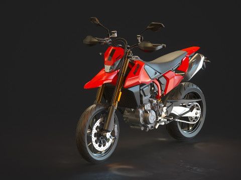 Basismodel Ducati Hypermotard 698 2024 3D Model