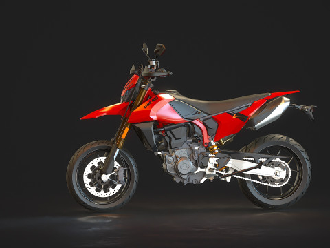 Modèle de base Ducati Hypermotard 698 2024 Modèle 3D