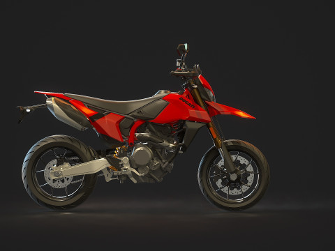 Modèle de base Ducati Hypermotard 698 2024 Modèle 3D