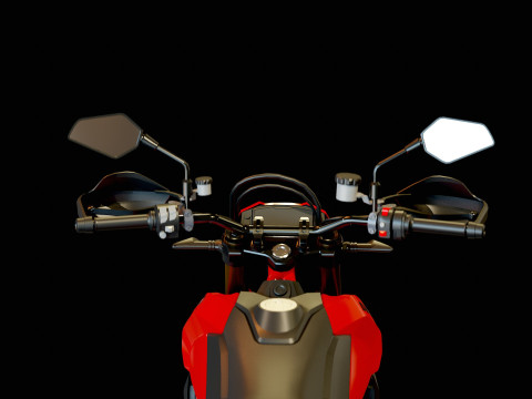 Modèle de base Ducati Hypermotard 698 2024 Modèle 3D