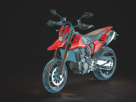 Modèle de base Ducati Hypermotard 698 2024 Modèle 3D