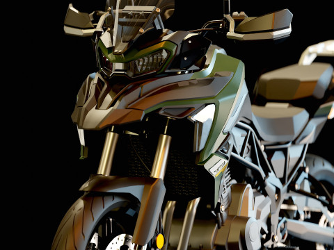 基本型号 贝纳利 TRK 702 2023 3D 模型