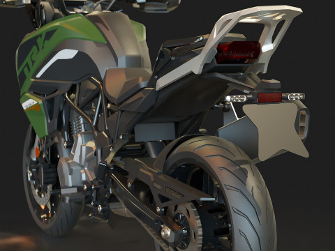 基本型号 贝纳利 TRK 702 2023 3D 模型