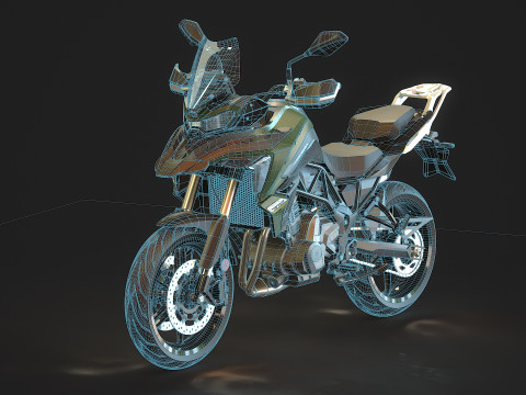 基本型号 贝纳利 TRK 702 2023 3D 模型