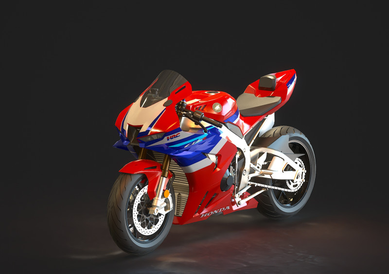 Podstawowy model Honda CBR 1000RR R 2024 Model 3D .c4d .max .obj .3ds .fbx .stl .blend 