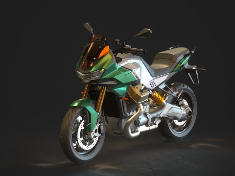 Базовая модель Moto Guzzi V100 2023 г. 3D Модель