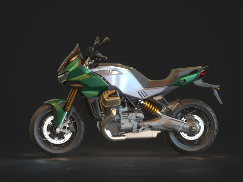 Modello base Moto Guzzi V100 2023 Modello 3D