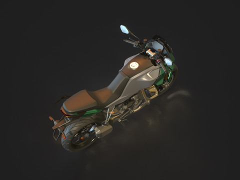 Modello base Moto Guzzi V100 2023 Modello 3D