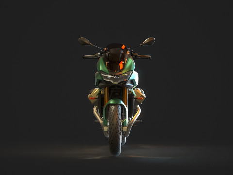 Modello base Moto Guzzi V100 2023 Modello 3D