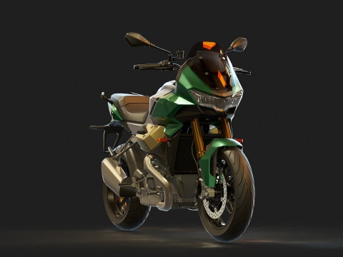 Modello base Moto Guzzi V100 2023 Modello 3D