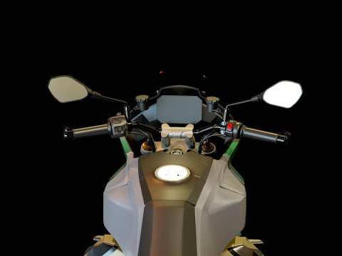 Modello base Moto Guzzi V100 2023 Modello 3D
