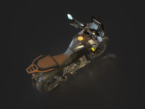 Modelo básico Moto Guzzi Stelvio 2024 Modelo 3D