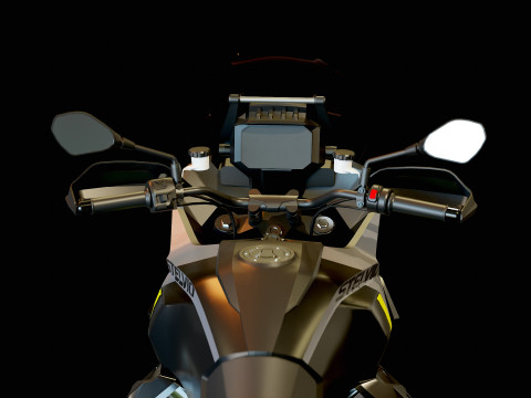 Modelo básico Moto Guzzi Stelvio 2024 Modelo 3D