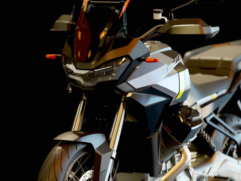 Modelo básico Moto Guzzi Stelvio 2024 Modelo 3D