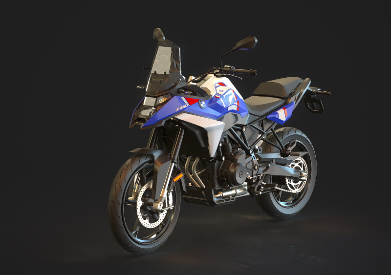 Base model F 450 GS 2026 3D Model .c4d .max .obj .3ds .fbx .stl .blend 