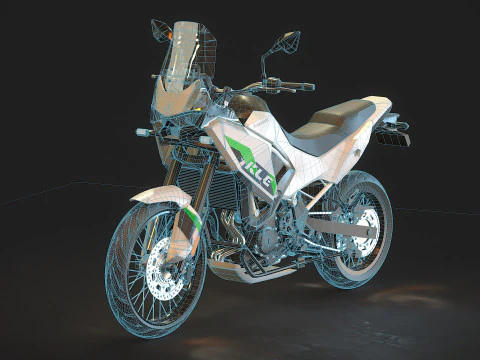 Base model Kawasaki KLE 500 2026 3D Model