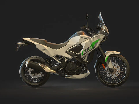 Base model Kawasaki KLE 500 2026 3D Model