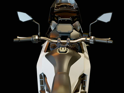 Base model Kawasaki KLE 500 2026 3D Model