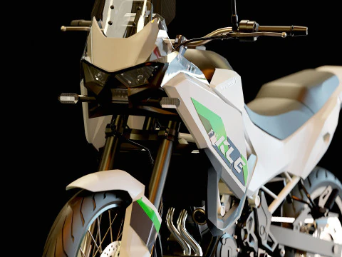 Base model Kawasaki KLE 500 2026 3D Model