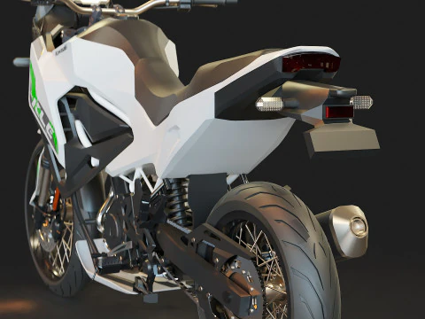 Base model Kawasaki KLE 500 2026 3D Model