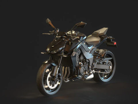 Modelo básico Kawasaki Z 1100 2026 Modelo 3D