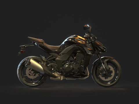 Base model Kawasaki Z 1100 2026 3D Model